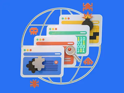 3D Illustration for Astra.com 3d 3danimation 3dart animation b3d blender blender3d branding c4d cinema4d colorful design illustration loop render security set simple uiux website