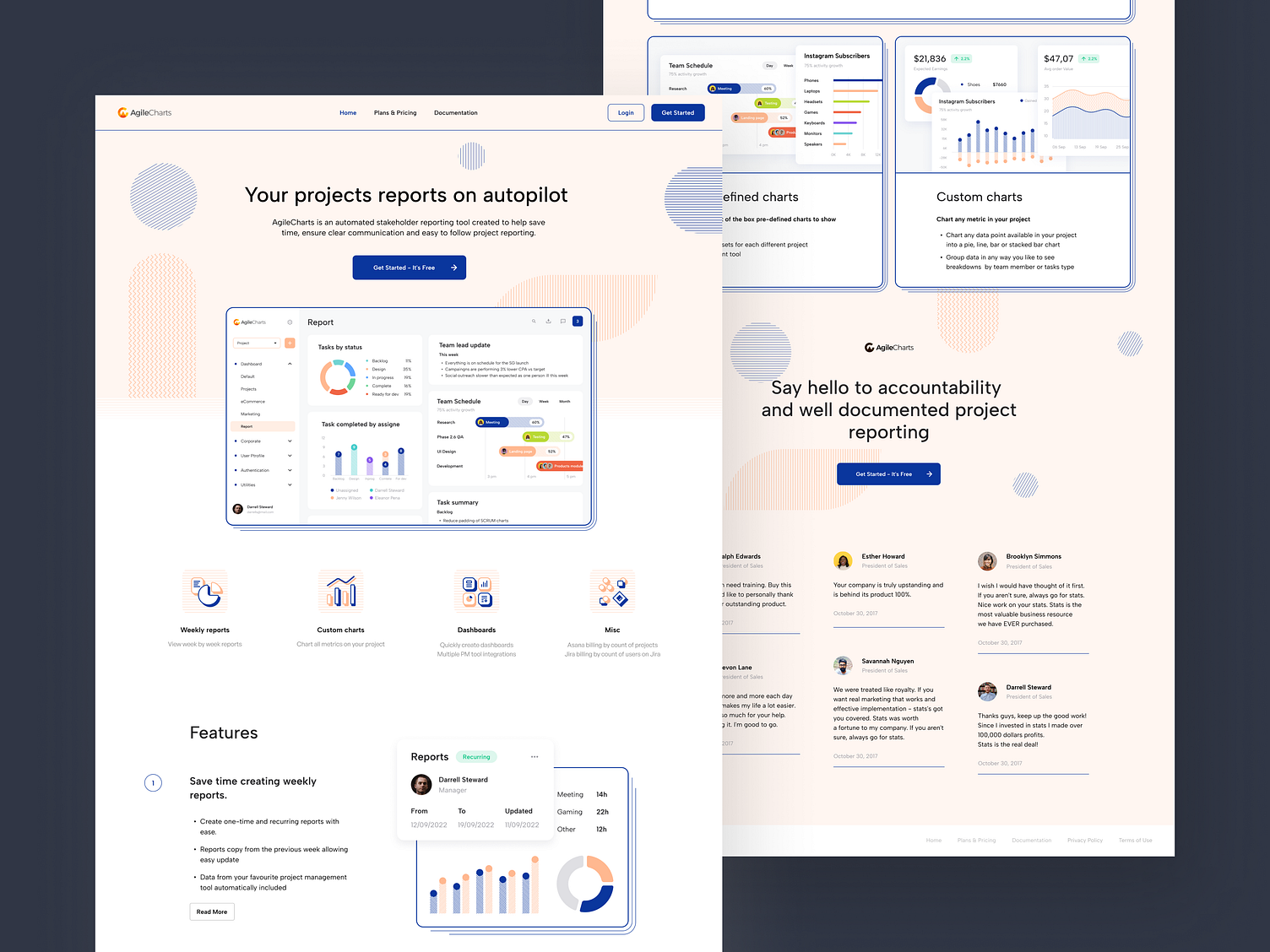 Agile Chart by Dmytro Zelenko for Glow on Dribbble