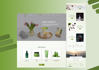 E-commerce landing page ui