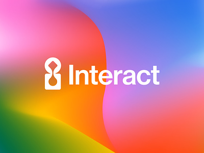 "i" for interaction ( for sale ) ai artificial intelligence bot branding connection fintech futuristic gradient i icon ii letter lettering logo mark monogram negative space robot square and circle web3