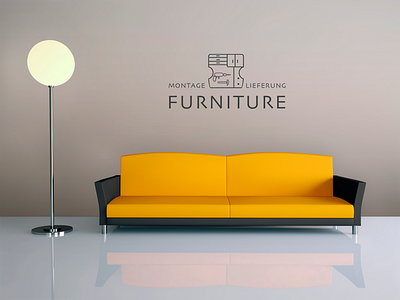 Logo FURNITURE branding furniture furnituredelivery graphic design identi illustration logo vector