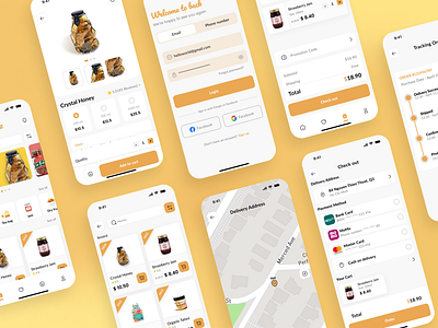 Local Business - Beez (Specialties Store) app design ecommerce minimal ui uiuxdesign ux