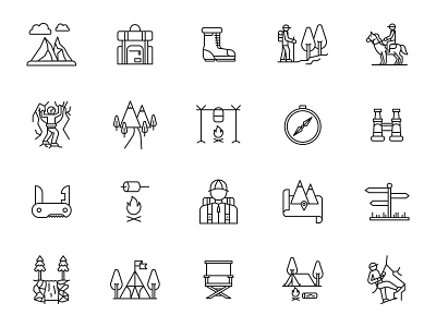20 Hiking Vector Icons free download free icons graphic design graphicpear hiking hiking icon hiking vector icon set icons download vector icon