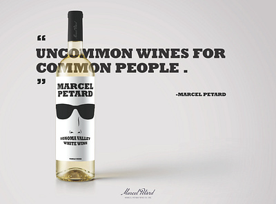 Marcel Petard Wine Co. branding graphic design logo naming typography