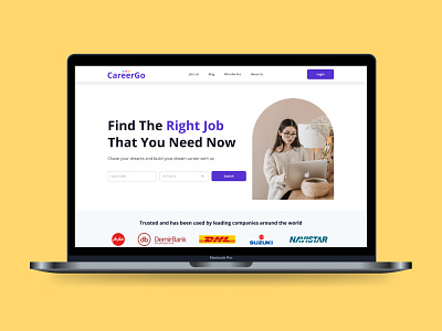 UI/UX Concept: Website for job search | Product Design design graphic design interface onboarding product design prototype ui ux