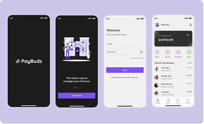 Banking App UI Design - UI 03 app banking app fintech ui