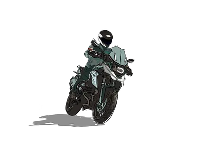 Biker on bike bmw bmw r1200gs gs illustration motorcycle png