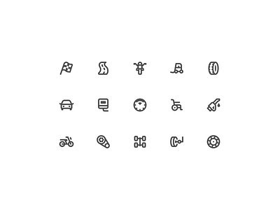 Car icons branding car design graphic design icon icons illustration logo motorbike ui vector