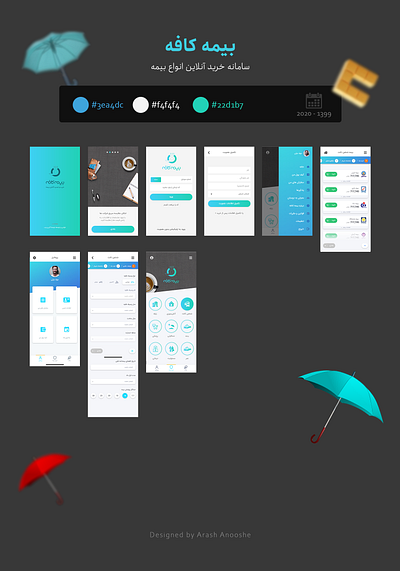 Insurance Application - Bimecofe vr1 application graphic design insurance app ui ux