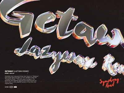 Symphony Road EP: Animated 3D Logo 3d animation branding glass glossy logo music