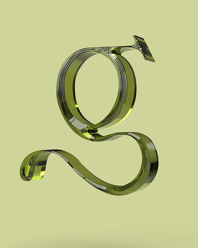 Lowercase G 36daysoftype 3d 3d type 3d typography 3ddesign 3dlettering adobe dimension illustration type design typography
