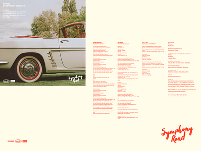 Symphony Road EP: Back cover, tracklist and booklet booklet branding cover music music album music cover tracklist ui vinyle