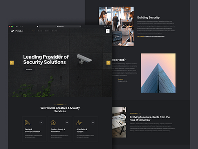 Protobot: Security & Access Control Landing Page UI Design 🔐 app branding design graphic design typography ui ux web
