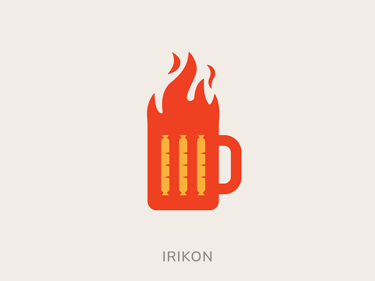 Grill bar logo by Irikon on Dribbble