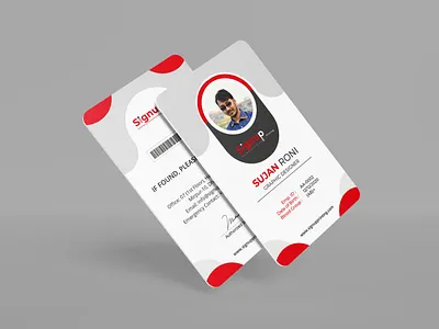 ID Card Design branding graphic design id card vector