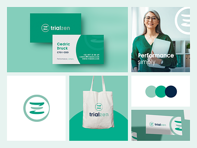Branding for Trialzen brand creation branding brands graphic design green green brands logo pharmaceutical