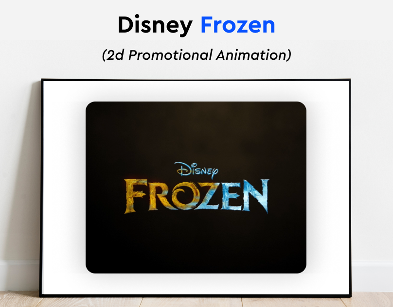Frozen Title Animation animation app branding design graphic design illustration logo mobile design ui ux vector