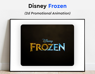 Frozen Title Animation animation app branding design graphic design illustration logo mobile design ui ux vector