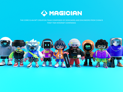 magican team 3d nft