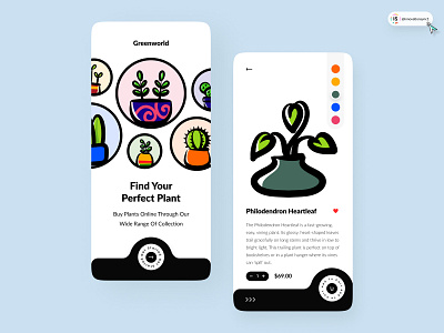 Plant Shop App 3d animation art branding dashboard digitaldesign ecommerce flatdesign graphic design illustration innovationsync logo mobile motion graphics nft product design shopify ui vector webdesign