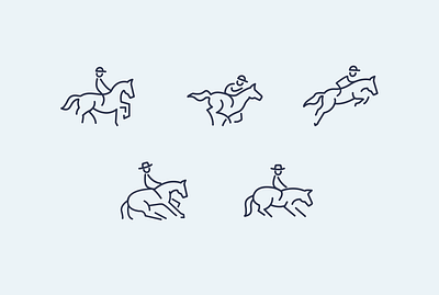 Equestrian icons equestrian equestrian icons icons illustration vector