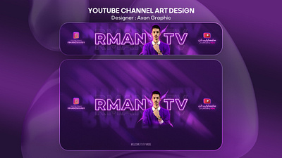 YouTube Channel Art 3d animation axon banner banner design branding design graphic design illustration logo motion graphics persian poster design ui vector youtube yt آکسون گرافیک چنل ارت یوتیوب