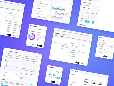 Tele2 PBX web app app figma prototype telephony ui ux web