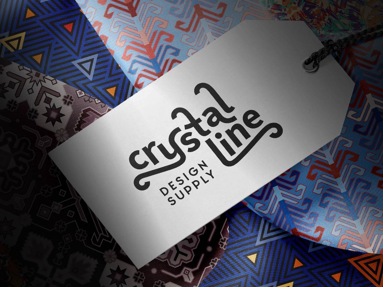 Crystal Line branding colorful crystal decorative design ethnic fabric geometric graphic design illustration logo organic ornament pattern design seamless pattern shop surface design tile vector wallpaper