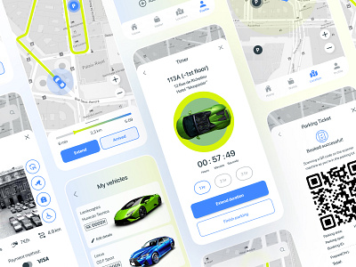 SpotCar: Your Stress-Free Parking Solution app concept design parking payment tracking ui vehicle