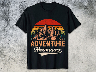 ADVENTURE MOUNTAINS mountain t shirt design mountains t shirt design 2023 t shirt design