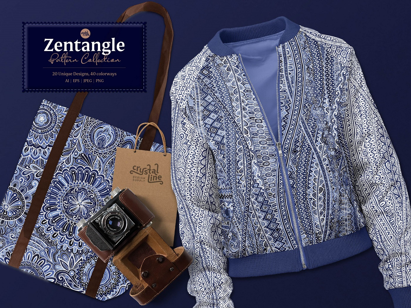 Zentangle background batik decorative design doodle fabric flower freehand illustration mandala navy organic pattern design repeat seamless pattern surface design tile vector wallpaper zentangle