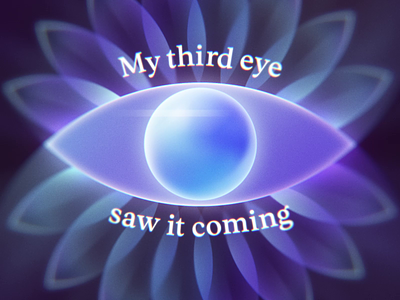 My third eye saw it coming. after effects animated animography font kinetic type typeface typography
