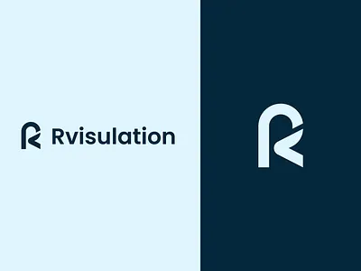 Rvisulation logo brand identity branding business clean company company logo design flat graphic design icon inspiration letter mark logo minimal logo minimalistic modern real estate simple typography unique