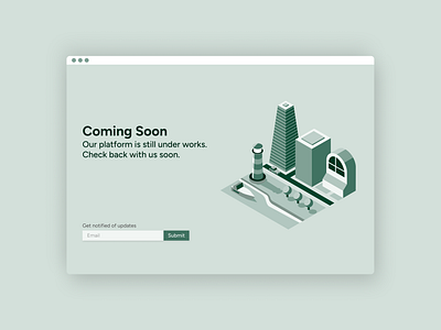 Daily UI Challenge 048- Coming Soon 048 challenge coming soon dailyui design desktop dribbble graphic design illustration ui uidesign webpage