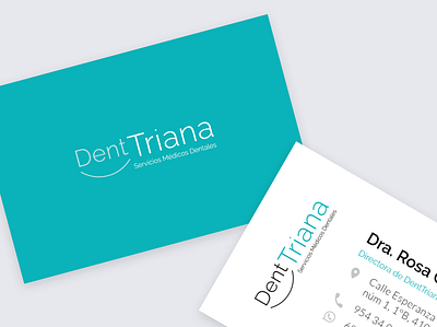 DentTriana brand image brand image business card illustrator logo