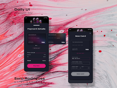 Daily UI 002 - Credit Card Checkout 002 02 2 card checkout credit credit card credit card checkout daily daily ui daily ui 002 graphic design rodrigues sara ui ux