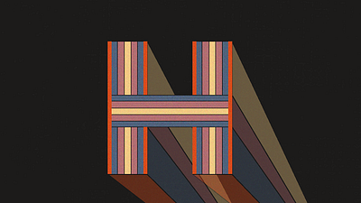 Letter 'H' : 36 Days of Type branding design graphic design icon icon set illustration minimal typography vector