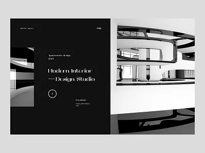 Interior Agency agency animation apartments art black branding design graphic design interior landing minimal minimalism modern motion new page studio ui ukraine white