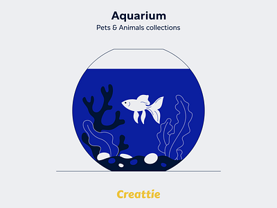 Aquarium 2d animation animation aquarium creattie fish fishanimation lottie motion design motion graphics pet pets