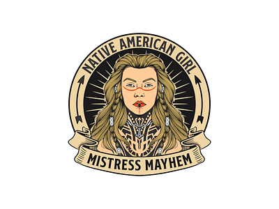 Logo For Mistress Mayhem branding design graphic design illustration ilustractor logo tshirt ui vector vintage