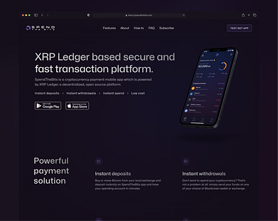 Crypto payments mobile app app bitcoin blockchain crypto design eth exchange finserv fintech mobile modern product ui wallet web3 xrp