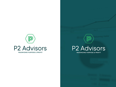 P2 Advisors – Logomark brand identity branding business corporate design finance graphic design investor logo money monogram typography