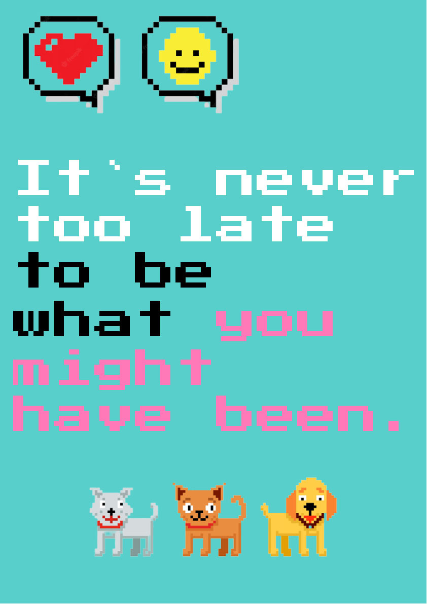 Example of pixel poster