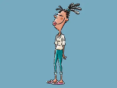 visitor 2 cartoon character design comic graphic design hand drawn illustration people