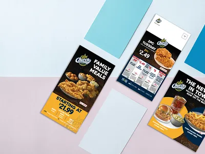 Church's Chicken Print Promotion branding design graphic design illustration logo print typography ux