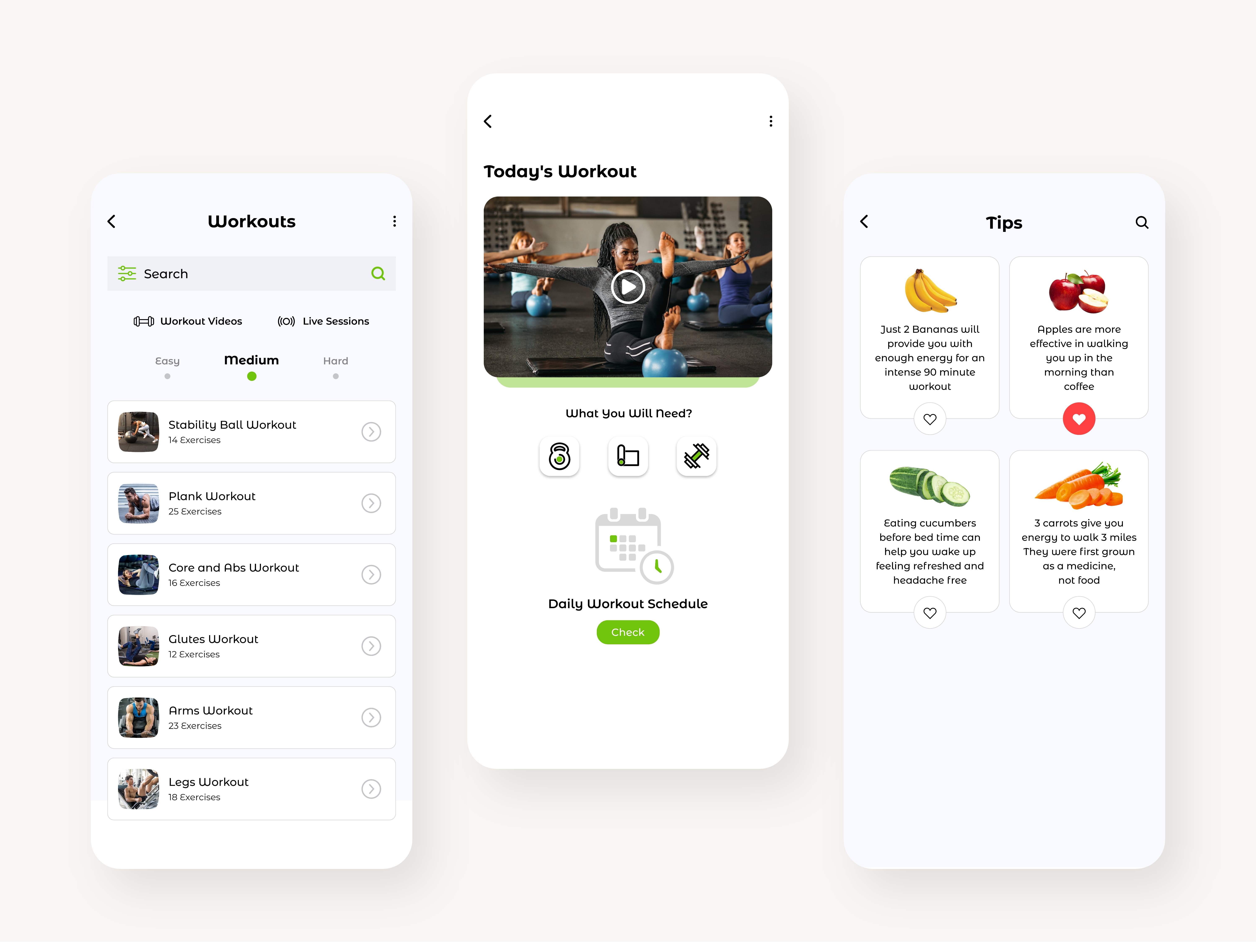 Fitness Workout Planner App Ui by Krupa Amreliya on Dribbble