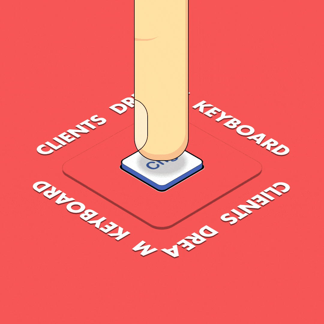 Clients dream keyboard 2d after effects animation design graphic design illustration motion graphics