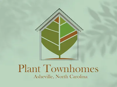 Plant Townhomes Logo Design branding design graphic design illustration logo vector