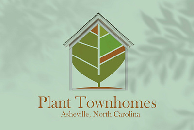 Plant Townhomes Logo Design branding design graphic design illustration logo vector