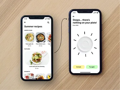 404 page 100 days 100 days of ui 404 404 error 404 page app cooking cooking app copy humor ui ux copy